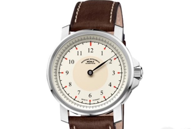格拉苏蒂单针手表，莫勒经典系列M1-25-59-LB腕表（图）